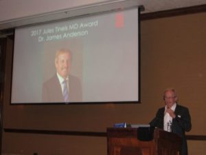 Doctor Anderson received the award on 2017