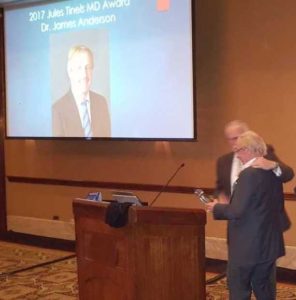 2017 jules tinel md award dr. james anderson